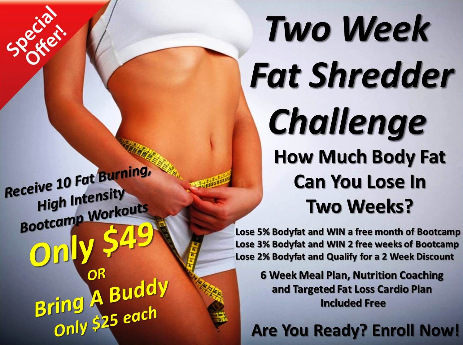 how to lose 5 body fat in two weeks